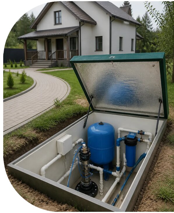 Автономное водоснабжение дома в Якутске от 156225 р. | АПаруса-Ктс